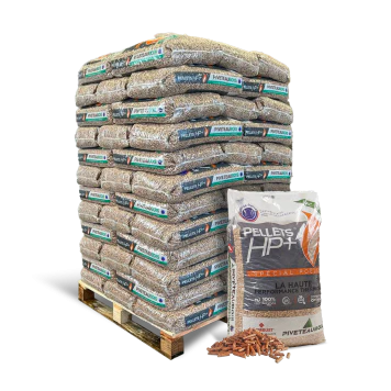 Granulés de Bois WOODSTOCK qualité Premium – 1 Palette de 78 sacs de 15 kg