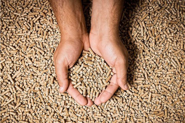 Granulés de bois en vrac, par tonne